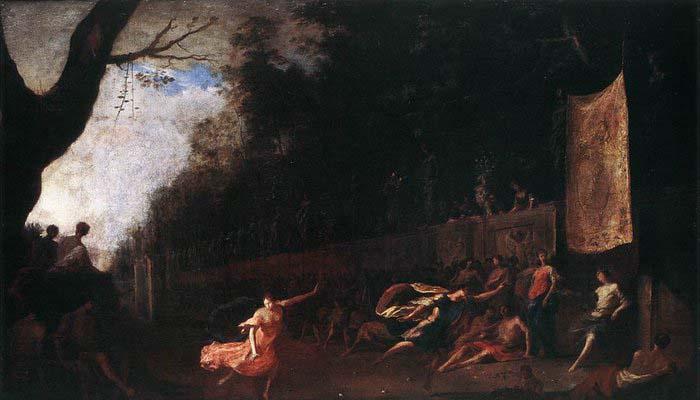 Johann Heinrich Schonfeldt Atalanta and Hippomenes oil painting picture